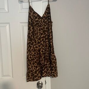 Abound Brown and Tan Animal Print Dress